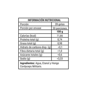 Cordyceps Sublingual 30 ml Concentración 3:1 - NewPharma