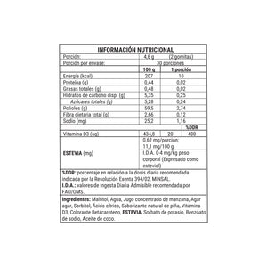 Vitamina D3 60 gomitas - NewPharma